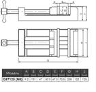 Coordinate machine vice Q97125 fixed cross type 3458 - Picture 6