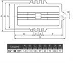 Тиски верстатні хрестові координатні CV-100 неповоротні тип 3458 - Зображення 4