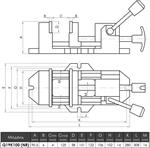 Maschinenbohrschraubstock Q19K100 Schnellspanner verdrehsicher Typ 3424 - Picture 6