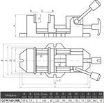 Maschinenbohrschraubstock Q19K160 Schnellspanner verdrehsicher Typ 3424 - Picture 6