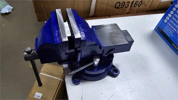 Bench vice for workbench 75mm rotary